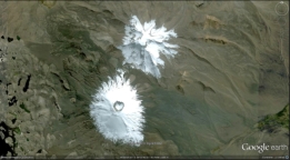 Parinacota and Pomerape  Google earth