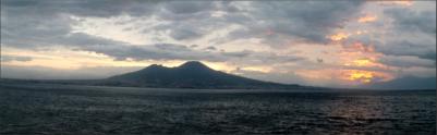 Mt Vesusius from ferry Stromboli-Napoli